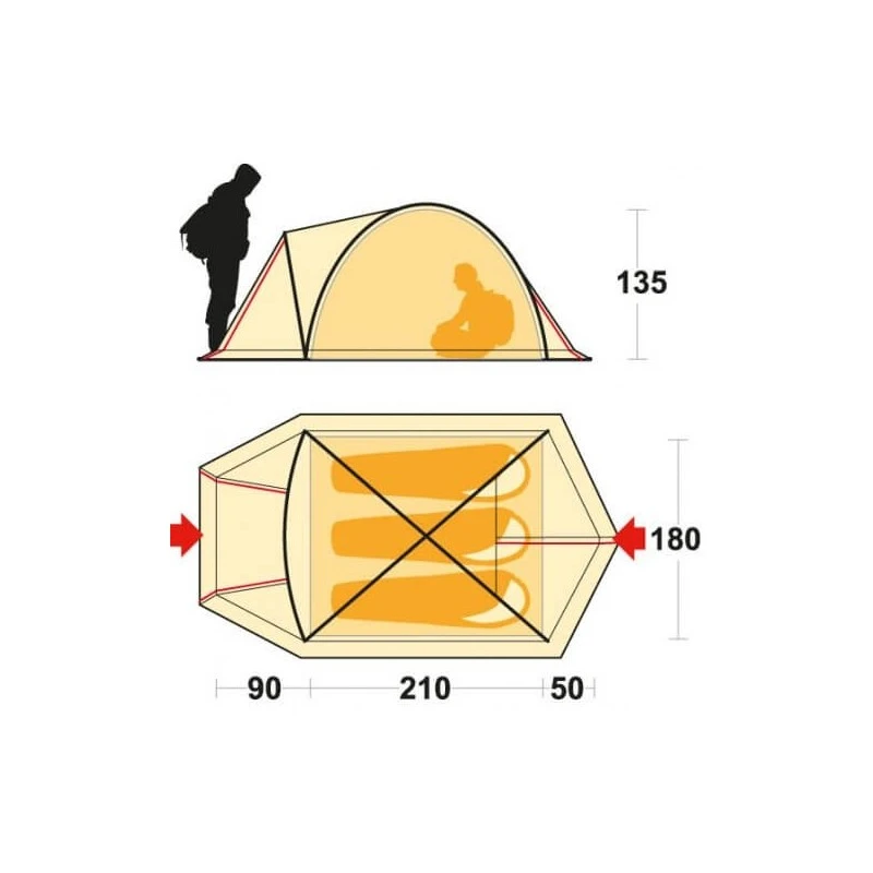 Ferrino Skyline 3 ALU 3 Ferrino Skyline 3 ALU - immagine 3