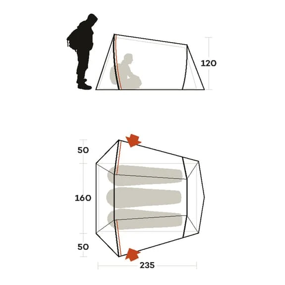 Tenda Da Campeggio Ferrino Lightent 3 Pro Grigio Chiaro 2 Tenda Da Campeggio Ferrino Lightent 3 Pro Grigio Chiaro - immagine 2