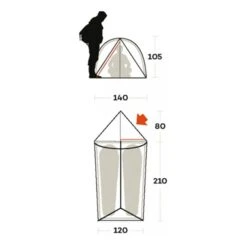 Tenda Da Campeggio Ferrino Manaslu 2 Arancione Scuro Arancione Chiaro -Ferrino frn 99070laafr 004